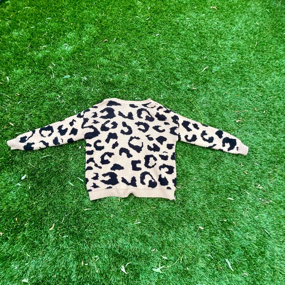 Cheetah patterned sweater